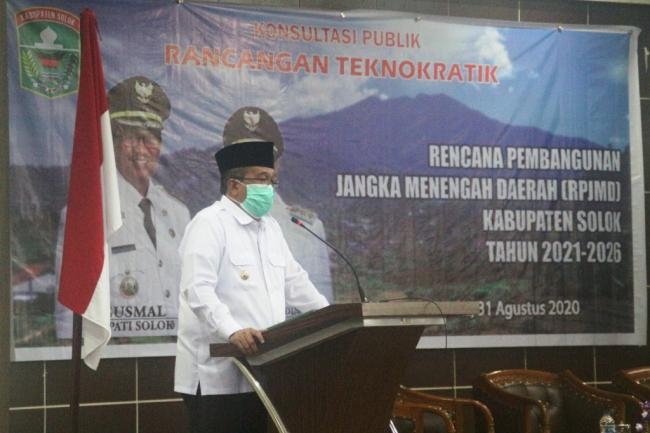 Konsultasi Publik Rancangan Teknokratik RPJMD 2021-2026  Dibuka Secara Resmi Oleh Bupati